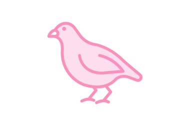 Bıldırcın, vektör, piksel mükemmel, illüstratör dosyası