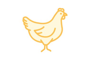 Tavuk, vektör, piksel mükemmel, illüstratör dosyası