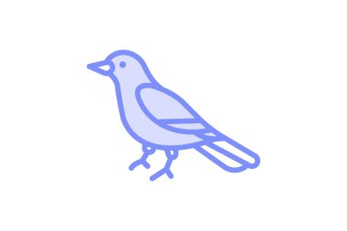 Magpie, vektör, piksel mükemmel, illüstratör dosyası