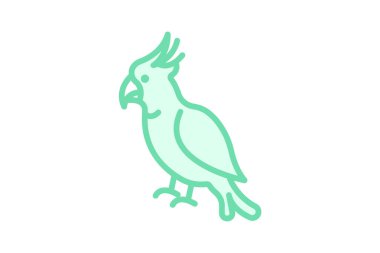 Papağan, vektör, piksel mükemmel, illüstratör dosyası