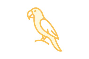 Macaw, vektör, piksel mükemmel, illüstratör dosyası