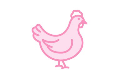 Tavuk, vektör, piksel mükemmel, çizer dosyası