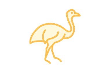 Cassowary, vektör, piksel mükemmel, illüstratör dosyası