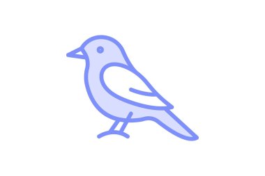 Kingbird, vektör, piksel mükemmel, illüstratör dosyası