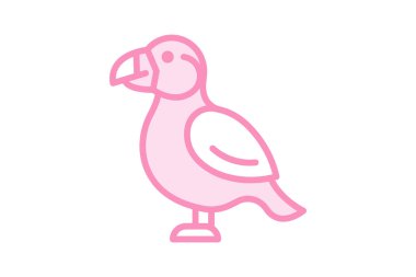 Puffin, vektör, piksel mükemmel, illüstratör dosyası