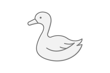 Ördek, vektör, piksel mükemmel, çizer dosyası