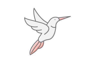 Sinek kuşu, vektör, piksel mükemmel, illüstratör dosyası