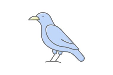 Karga, vektör, piksel mükemmel, illüstratör dosyası