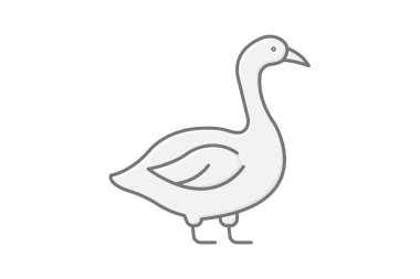 Kaz, vektör, piksel mükemmel, illüstratör dosyası