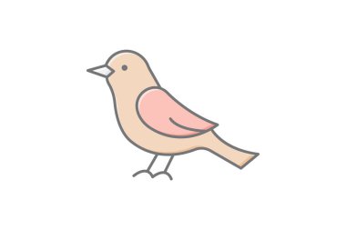 Bülbül, vektör, piksel mükemmel, illüstratör dosyası