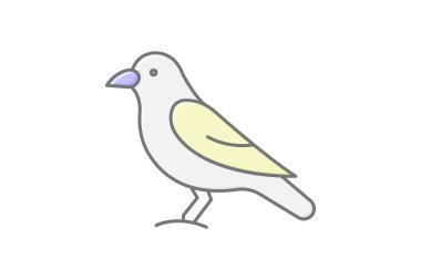 Jackdaw, vektör, piksel mükemmel, illüstratör dosyası