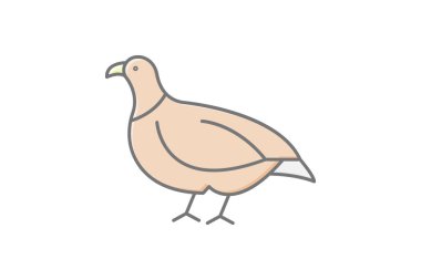 Partridge, vektör, piksel mükemmel, illüstratör dosyası