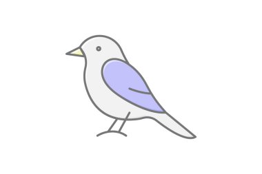 Kingbird, vektör, piksel mükemmel, illüstratör dosyası