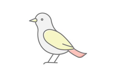 Starling, vektör, piksel mükemmel, illüstratör dosyası