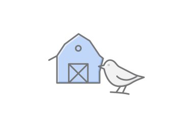 Ahır, vektör, piksel mükemmel, illüstratör dosyası