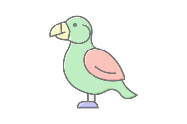Puffin, vektör, piksel mükemmel, illüstratör dosyası