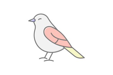 Bulbul, vektör, piksel mükemmel, illüstratör dosyası