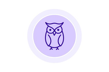 Baykuş, vektör, piksel mükemmel, illüstratör dosyası