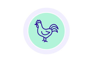 Horoz, vektör, piksel mükemmel, illüstratör dosyası