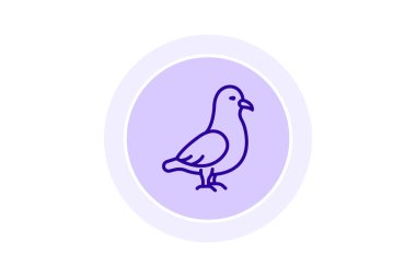 Fulmar, vektör, piksel mükemmel, illüstratör dosyası