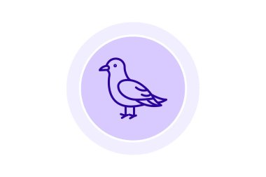 Kittiwake, vektör, piksel mükemmel, illüstratör dosyası