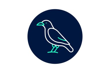 Karga, vektör, piksel mükemmel, illüstratör dosyası