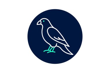 Şahin, vektör, piksel mükemmel, illüstratör dosyası