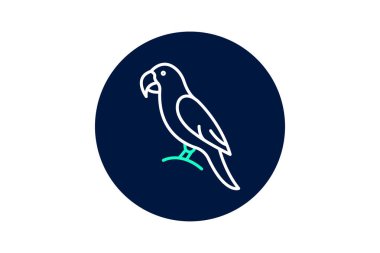 Macaw, vektör, piksel mükemmel, illüstratör dosyası