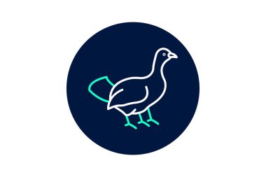 Capercaillie, vektör, piksel mükemmel, illüstratör dosyası