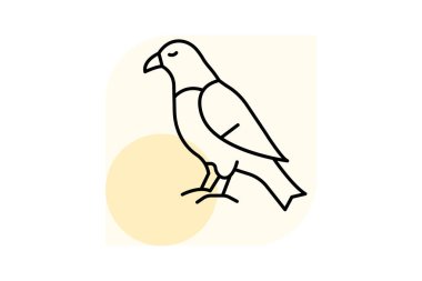 Şahin, vektör, piksel mükemmel, çizer dosyası