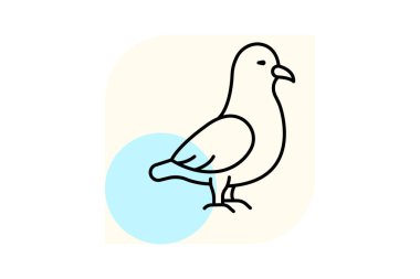 Fulmar, vektör, piksel mükemmel, illüstratör dosyası