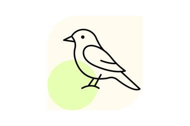 Kingbird, vektör, piksel mükemmel, illüstratör dosyası