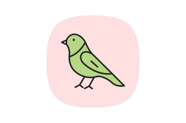 Kanarya, vektör, piksel mükemmel, illüstratör dosyası