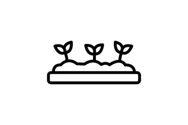 Yükseltilmiş Bahçe Yatağı, vektör, piksel mükemmel, illüstratör dosyası