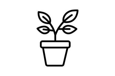 Saksı bitkileri, vektör, piksel mükemmel, illüstratör dosyası