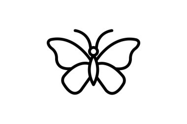 Kelebek Bahçede, vektör, piksel mükemmel, çizer dosyası