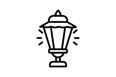 Garden Light Lamba, vektör, piksel mükemmel, illüstratör dosyası