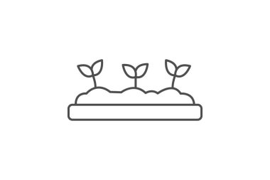 Yükseltilmiş Bahçe Yatağı, vektör, piksel mükemmel, illüstratör dosyası