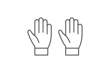 Bahçe Eldiveni, vektör, piksel mükemmel, illüstratör dosyası