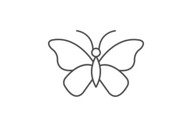 Kelebek Bahçede, vektör, piksel mükemmel, çizer dosyası