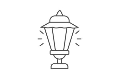 Garden Light Lamba, vektör, piksel mükemmel, illüstratör dosyası