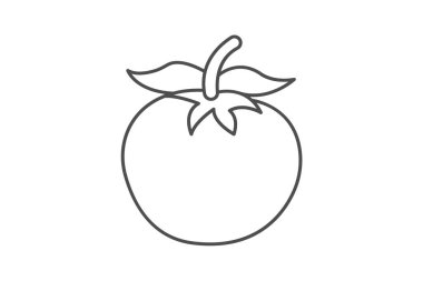 Olgun Domates Bitkisi, vektör, piksel mükemmel, illüstratör dosyası