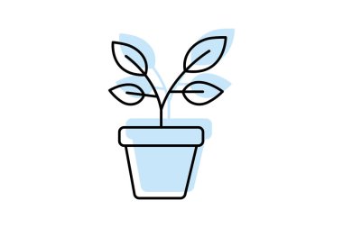 Saksı bitkileri, vektör, piksel mükemmel, illüstratör dosyası