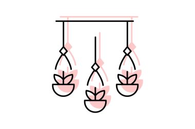 Asma Bitkileri, vektör, piksel mükemmel, illüstratör dosyası