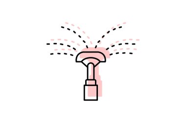 Su püskürtme, vektör, piksel mükemmel, illüstratör dosyası