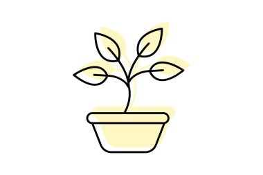 Fesleğen, vektör, piksel mükemmel, çizer dosyası