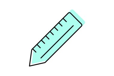 Bahçe cetveli, vektör, piksel mükemmel, illüstratör dosyası