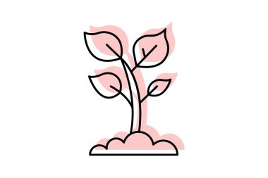 Grafikli Ağaç, vektör, piksel mükemmel, illüstratör dosyası