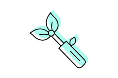 Bitki İşaretleyici Çubuğu, vektör, piksel mükemmel, illüstratör dosyası