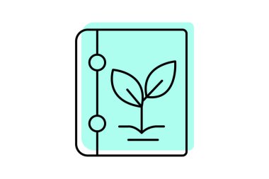 Bahçe Günlüğü, vektör, piksel mükemmel, illüstratör dosyası